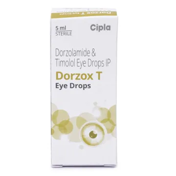 Dorzox T 5 ml Eye Drop with Dorzolamide and Timolol