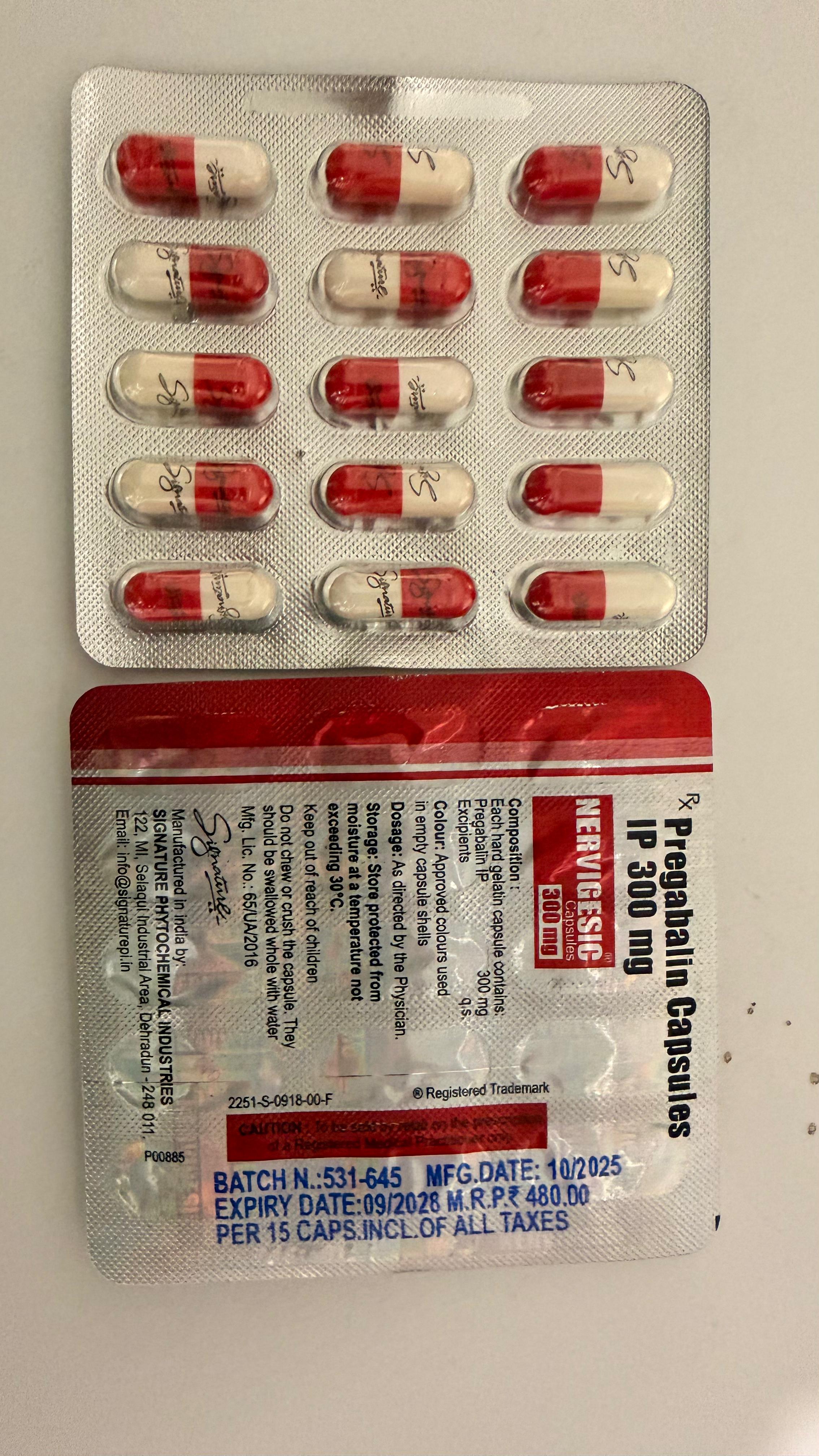 NERVIGESIC 300 mg