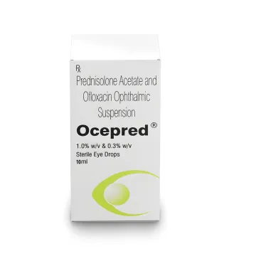Ocepred 10 ml with Ofloxacin + Prednisole