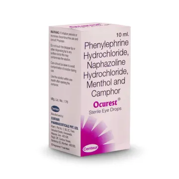 Ocurest 10 ml With Phenylephrine + Naphazoline + Menthol + Camphor