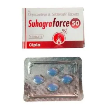Suhagra Force 50 Mg with Sildenafil & Dapoxetine