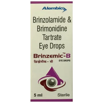 Brinzemic-B Eye Drop with Brinzolamide + Brimonidine