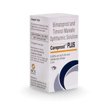 Careprost Plus 3ml (0.03%+0.5%) With Bimatoprost and Timolol